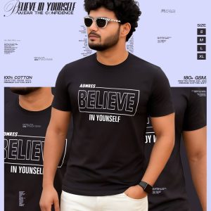 Always Believe In Your Self-Black-Regular Fit